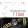 20mm 22mm Fashion Nylon Catch Leather Strap Men Women Canvas Watchband Bracelet Replacement Wrist Watch Accessories