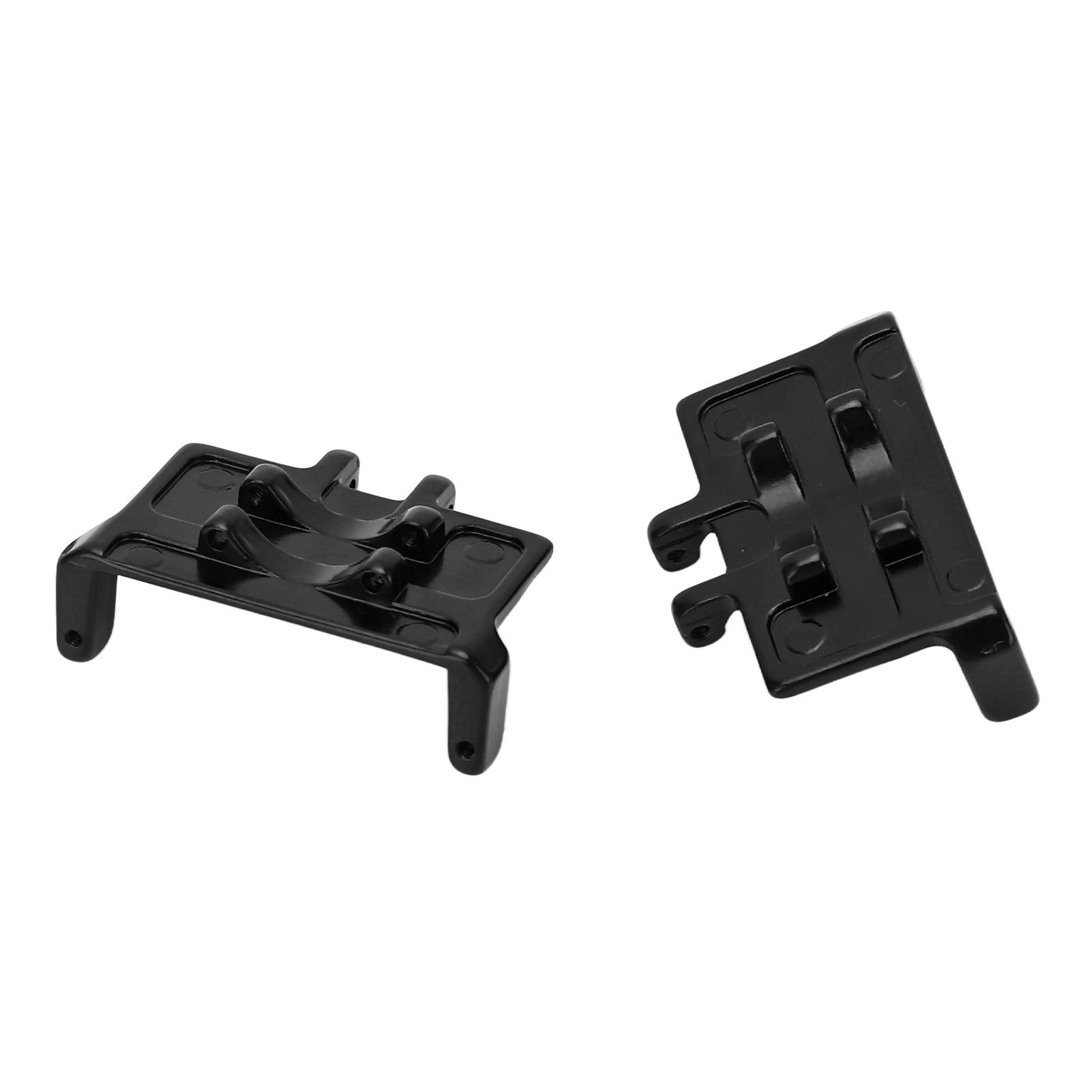 

2PCS RC Servo Mount Aluminum Alloy Servo Fixed Bracket RC Steering Gear Bracket for Axial SCX24 1/24 RC Car Black