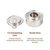 Alcohol Stove Stainless Steel Portable Alcohol Burner Stove with Fire Extinguishing Lid for Outdoor Camping