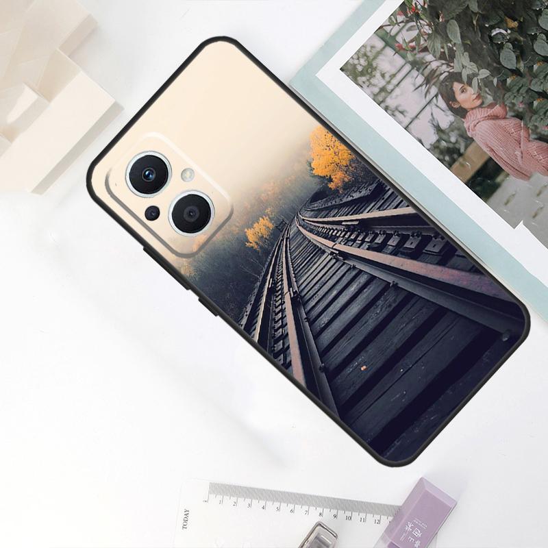 Train Rail Sunlight Case For OPPO Reno 10 Pro 11 F 8T 4Z 5Z 4 5 6 7 8 Lite OPPO Find X5 X6 Pro X2 X3 Lite Cover
