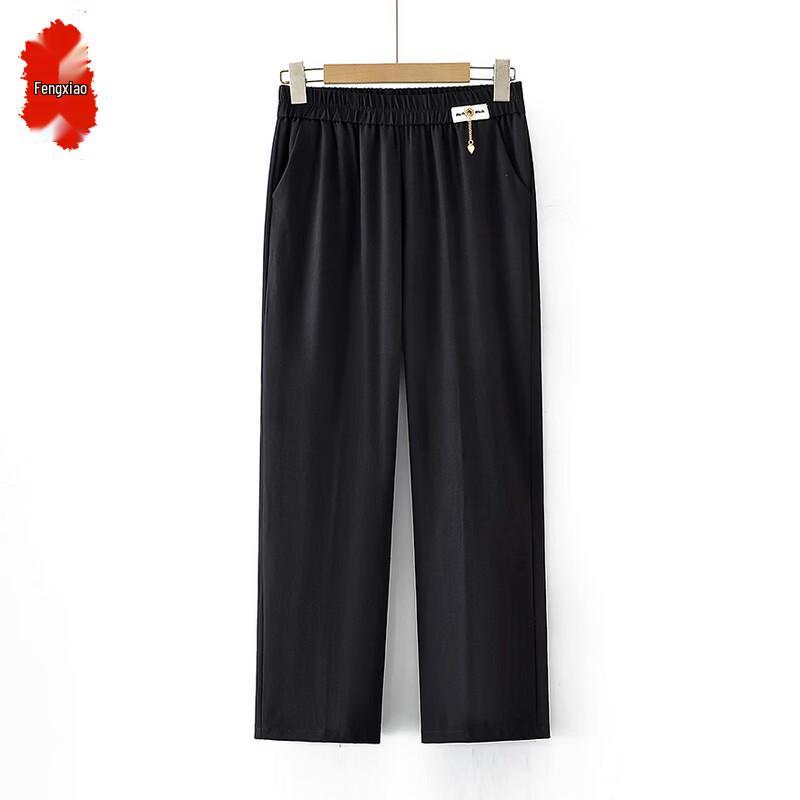 Women s Casual Wide-Leg Cropped Pants 4XL