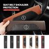 1/2pcs Car Seat Belt Cover Leather Shoulder Pressure Relief Pad For Nissan Navara Almera XSentra Rogue Pathfinder Sylphy Leaf