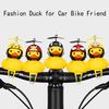 Kleine gelbe Ente, Helm-Fahrradhupe, Quetschglocke, kreative Fahrradklingel, Lenkerglocke, Horn-Alarm