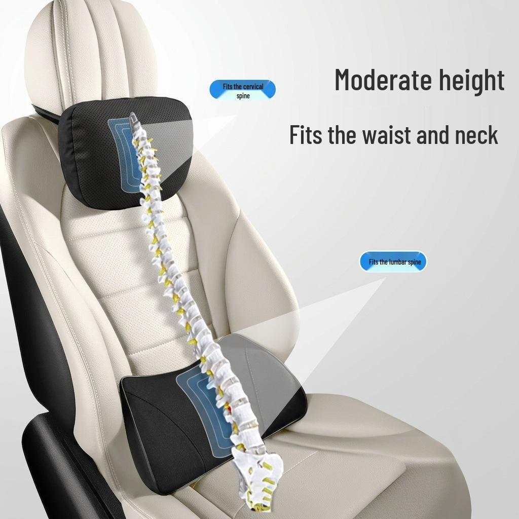 Maybach/Tesla Li Auto Neck & Lumbar Support Pillow - Comfort Car Accessories