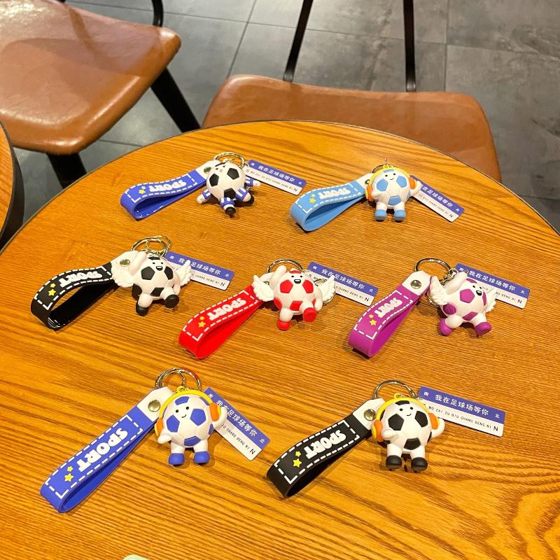 Creative Football League Gift Keychains For Women Men Bag Pendant Car Keyring Jewelry Gift Decoration Accessories
