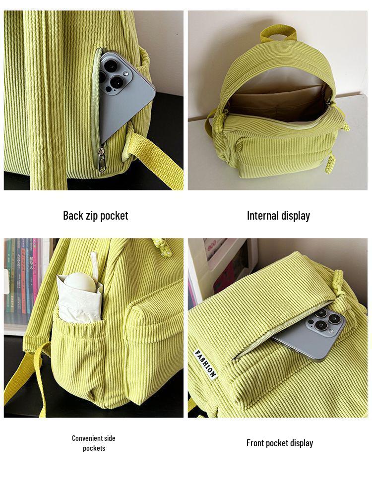 Stilren manchester lättviktsryggsäck: Pendlarväska för resor, skola och högskola