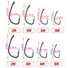 500 Pieces In Bulk PTFE Coated Barbed Hooks High Carbon Steel Carp Fishing X702 Freshwater Fishing Accessories