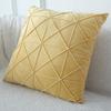 45cm Cushion Cover Modern Simple Soft Fluffy Pure White Plush Pillow Home Cushion Artificial Imitation Wool Pillow Cover