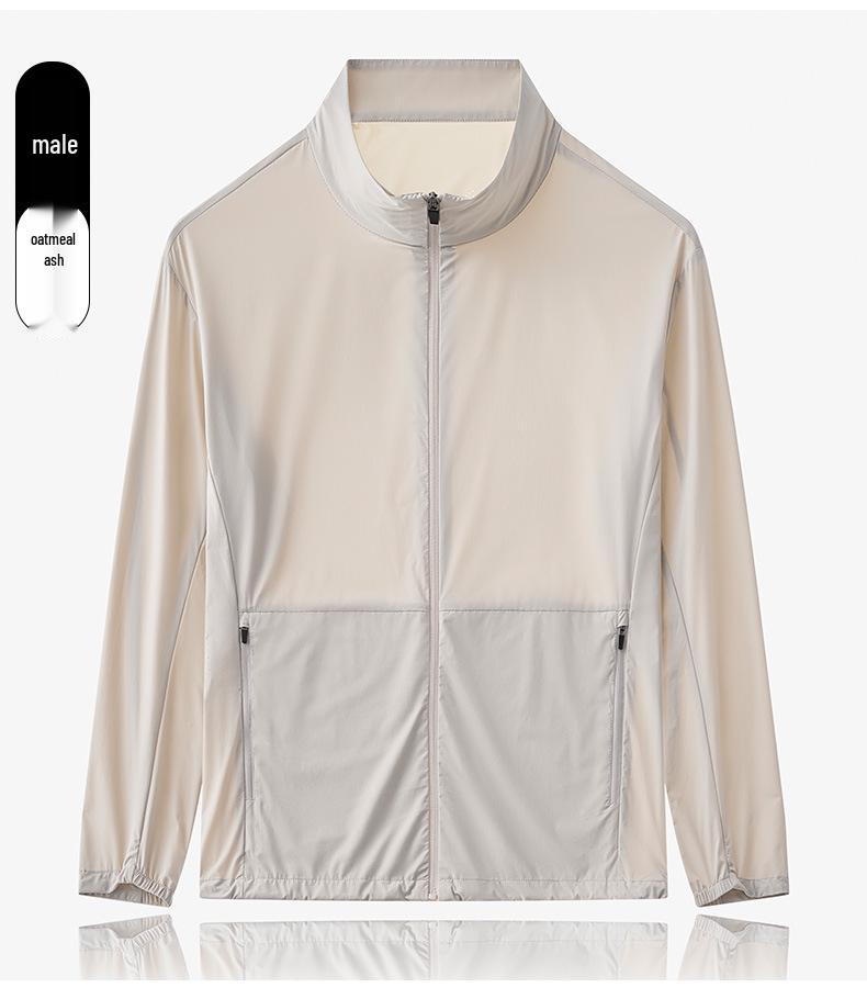2026 Spring/Autumn Quick-Dry High-Stretch Ice Silk Fashionable Sun Protection Jacket for Men