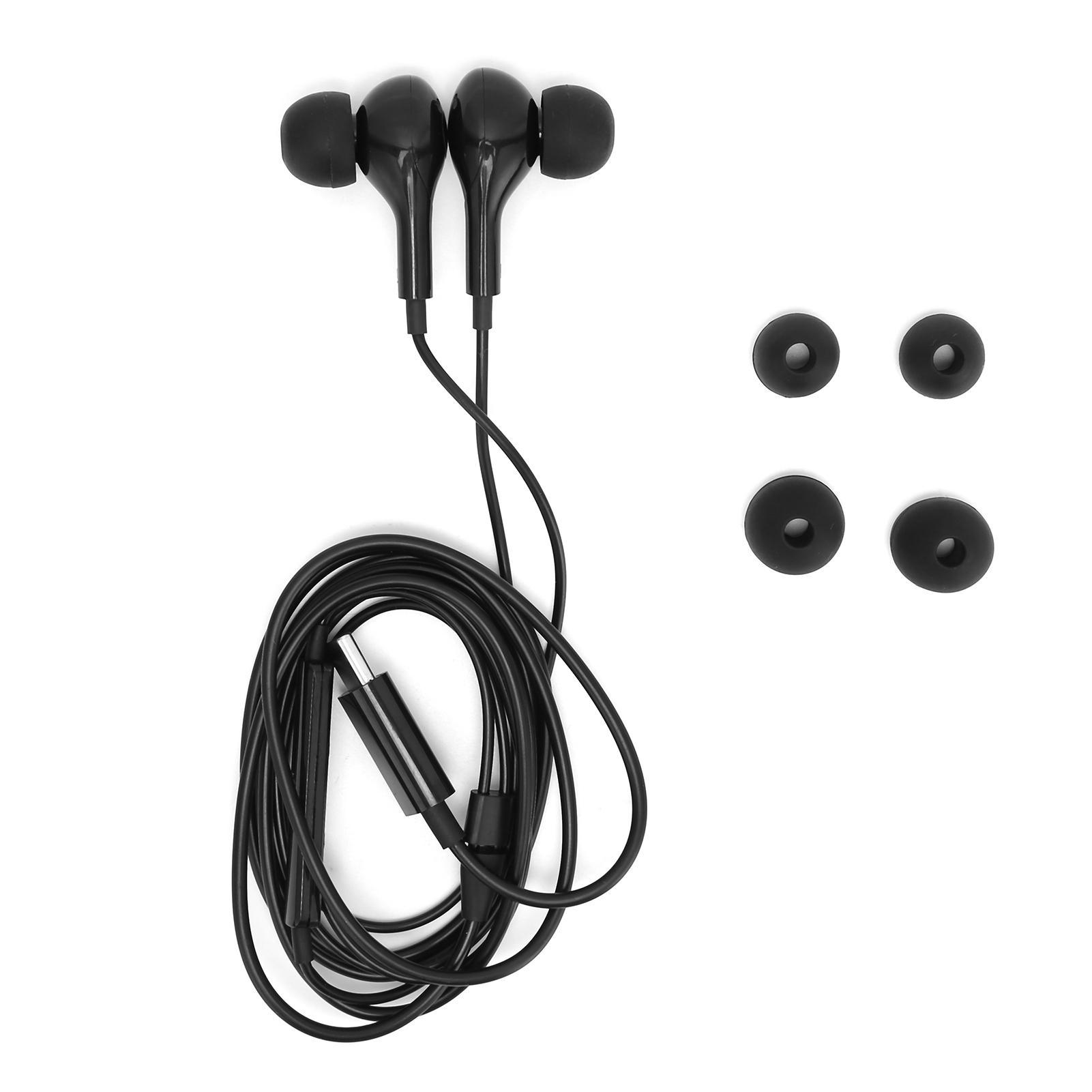 

Wired Earphones Type C Digital Chip Noise Canceling Mobile Phone Earbubs with Volume ControlBlack чорний