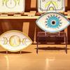 Oval Decorative Plate Eye Shape Dessert Plate Unique Jewelry Tray  Gift