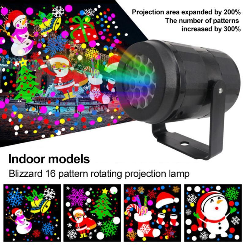 Outdoor Christmas Lights Holiday Led Projection Lamp Waterproof Xmas Decor Snowflake Laser Light Party Stage Lights Dropshipping