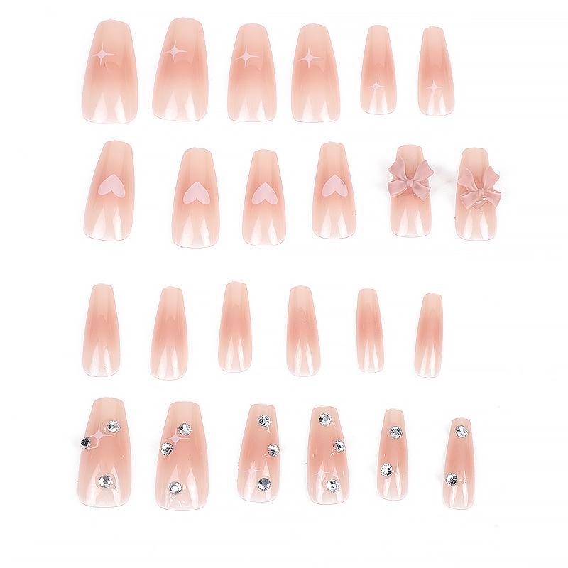 Dreamy Star Sweetheart Wearable Nail Art Stickers: Hot Style Fake Nails