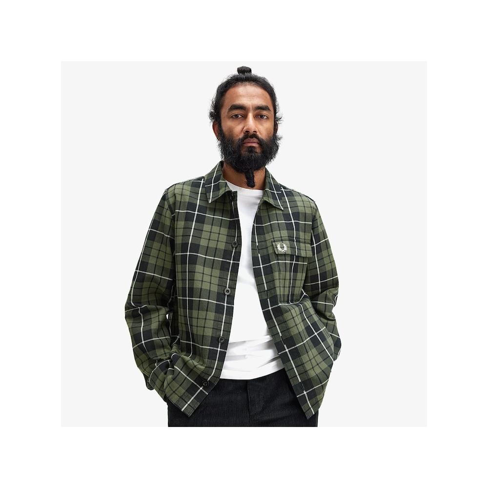 Fred Perry [genuine Headquarters] Fred Perry [sharp] Check Overshirt  W19  Afpm2438515 W19 qzgAfpm2438515 W19