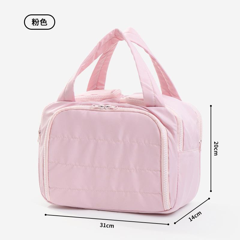 Large Capaci Portable Lightweight Makeup Bag Women's Travel Miscellaneous Storage Bag Handheld Organizer Cosmetic Pouch Wash Bag