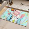 Character S-Super Sonico Floor Mat Eco Diatomite Antibacterial Odor-Resistant Floor Mat & Drain Pad for Kitchen & Bathroom