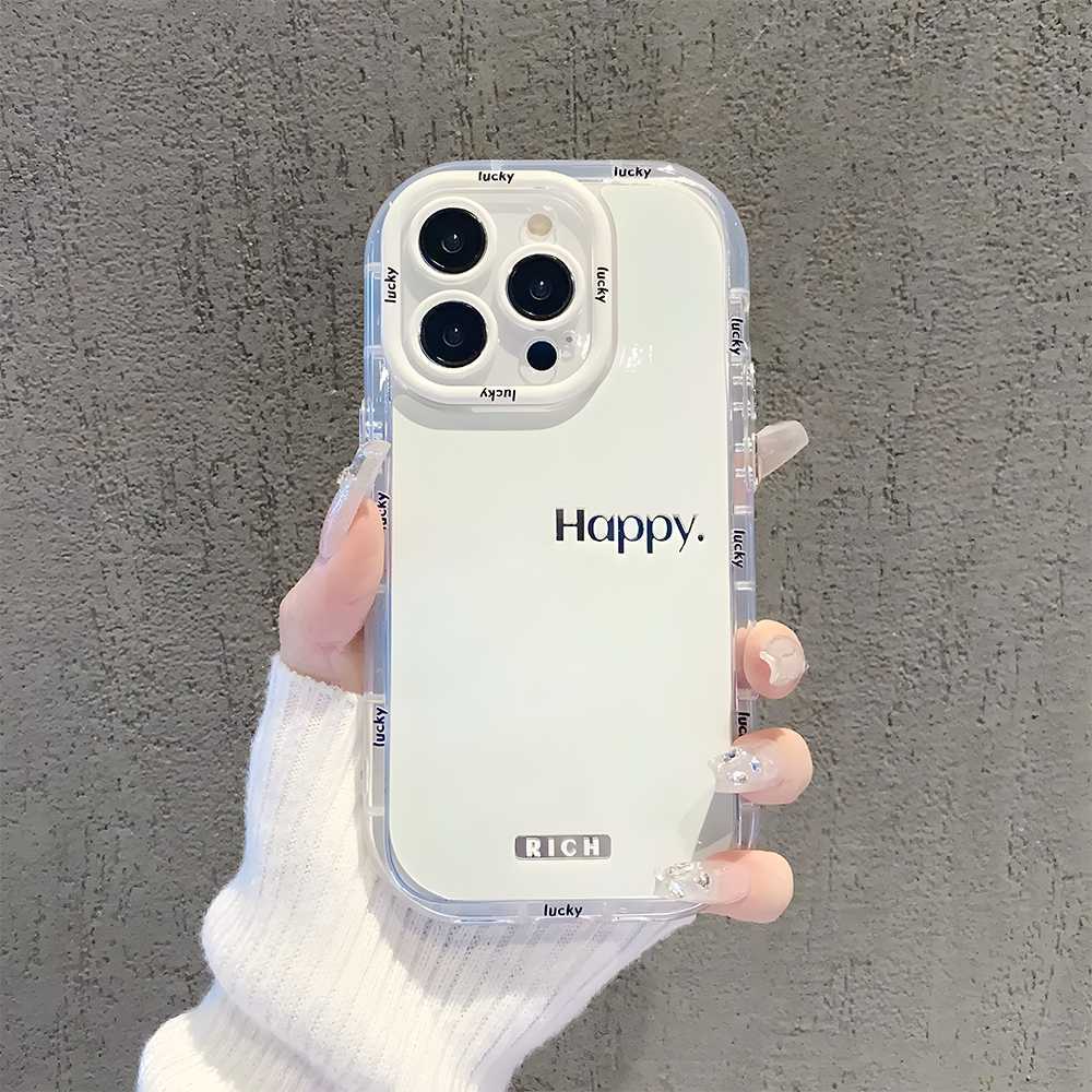 Simple letters for iPhone17ProMax mobile phone case 14 Apple 13 fine hole 12/15 premium 16 soft case