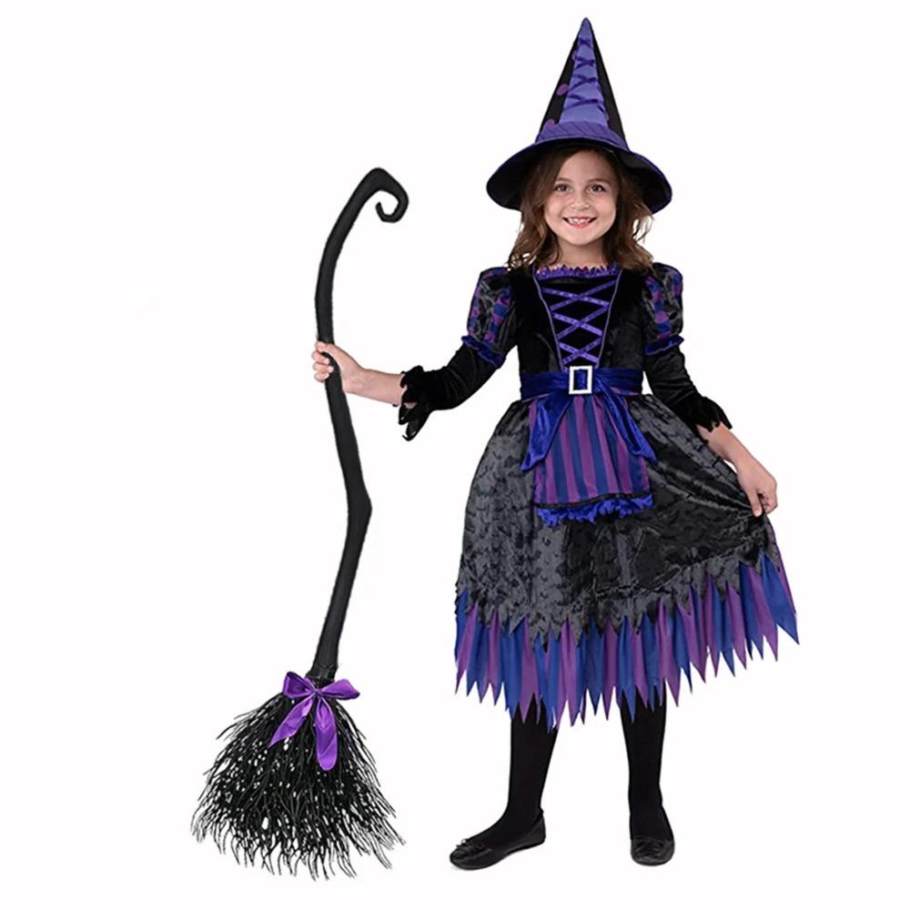 Dekoracje Czarownica Halloweenowa Miotła Magiczna Plastikowa Straszna Rekwizyt Cosplay Odpowiednia Na Imprezy Festiwalowe Lub Wydarzenia Kostiumowe