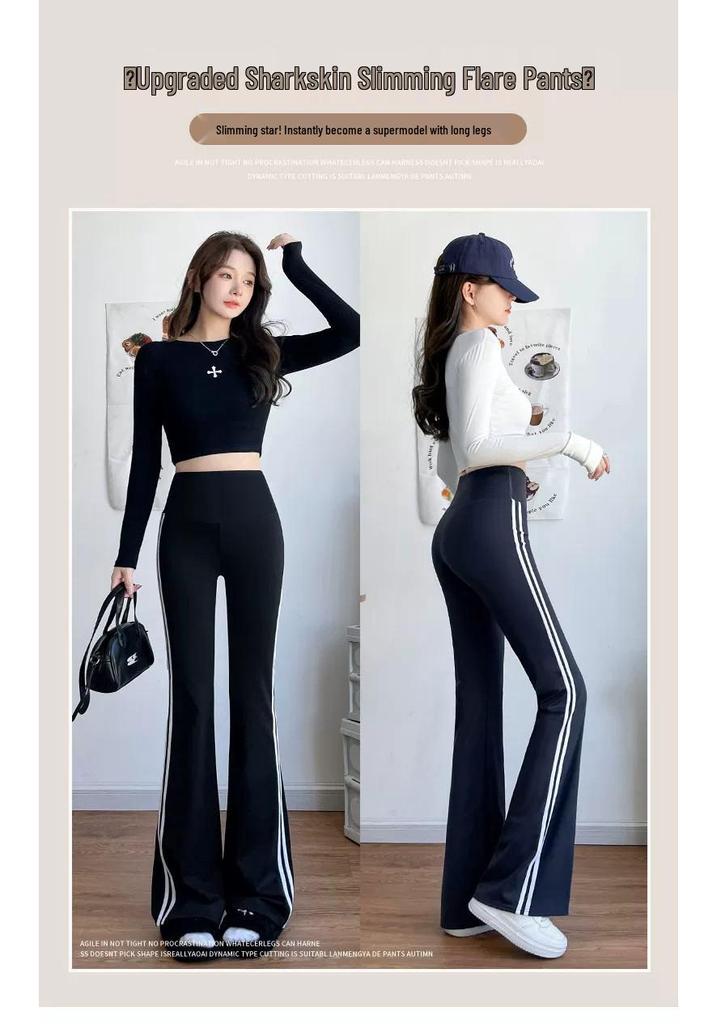 Women's Micro-Flared High-Waisted Butt-Lifting Yoga Pants - Slimming & Plus Size, Spring/Summer 2026