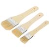 3Pcs Paint Brush Long Rod Widen Board Bristles Acrylic Oil Painting Coloring Pen Supplies