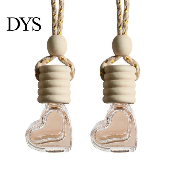 Car Air Freshener Ornament Perfume Bottle Pendant, Creative Hanging Diffuser Customizable Scent for Vehicle, Portable Essential Oil Holder,