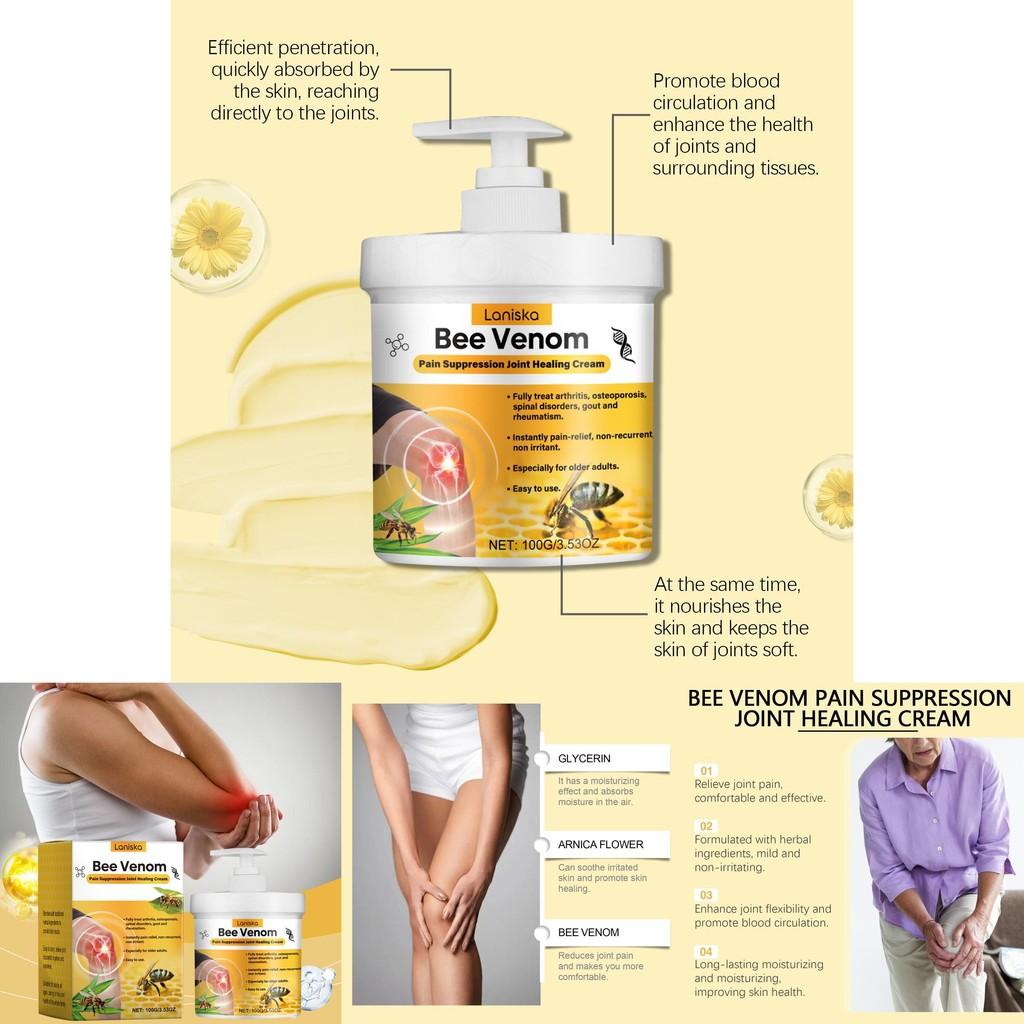 Laniska Bee Venom Joint Repair Cream For Soothing Comfort In Knees Wrists And Back