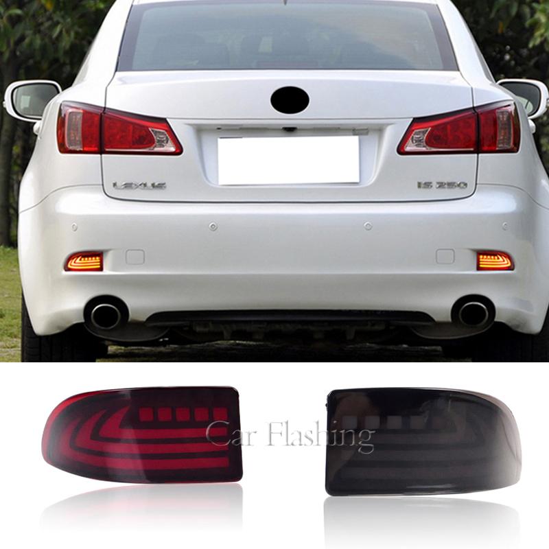 LED Rear Bumper Reflector For Lexus IS250 IS350 IS220d IS200d 2006 2007 2008 2009 2010 2011 2012 2013 Turn Signal Brake Light