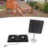 Solar Panel Fan Kit Double Exhaust Fan for Chicken Coop 20W Solar Powered Fan with Waterproof Dual Fans