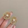 925 Silver Vintage Earrings For Women Trendy Simple Bump Flower Earring Jewelry Prevent Allergy Party Accessories Gift
