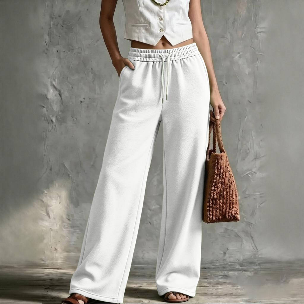 Women's Loose Fit Casual Straight Leg Sweatpants with Elastic Waist, Color