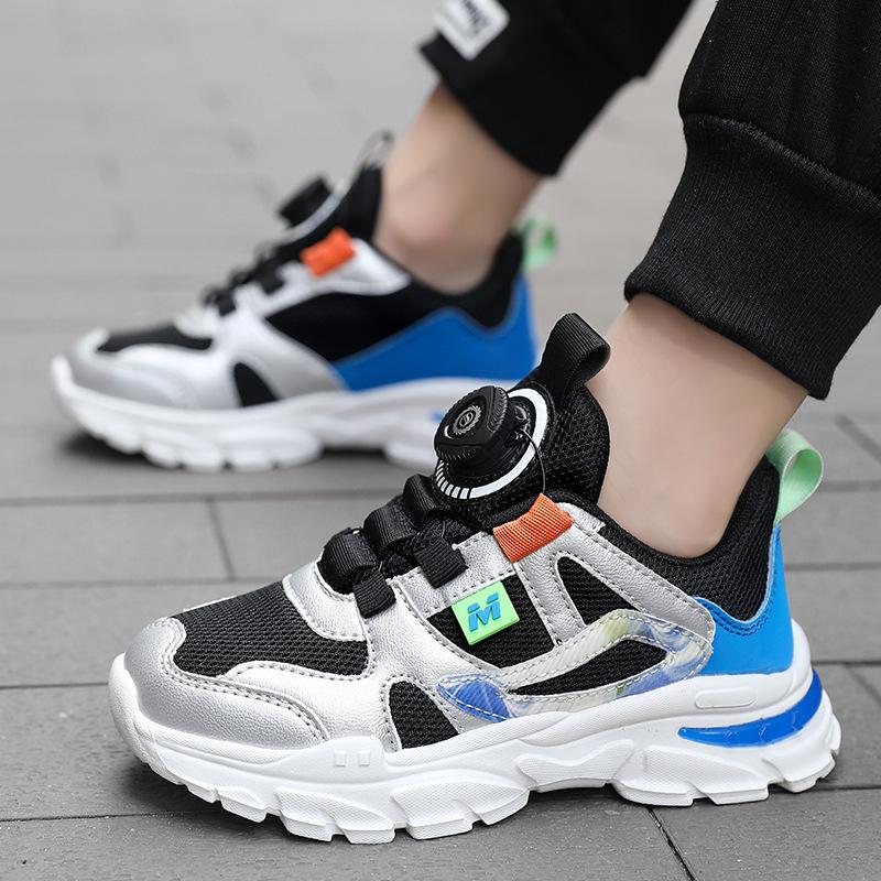 

Boys shoes 2025 spring and autumn new mesh breathable sports shoes net shoes children s travel shoes soft sole middle and old children s tide 30