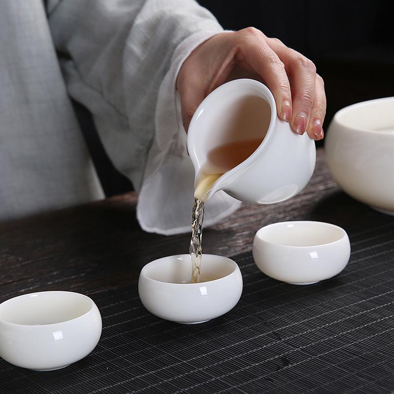 White Porcelain Tea Cup - Small Ceramic Meditation and Tasting Cup