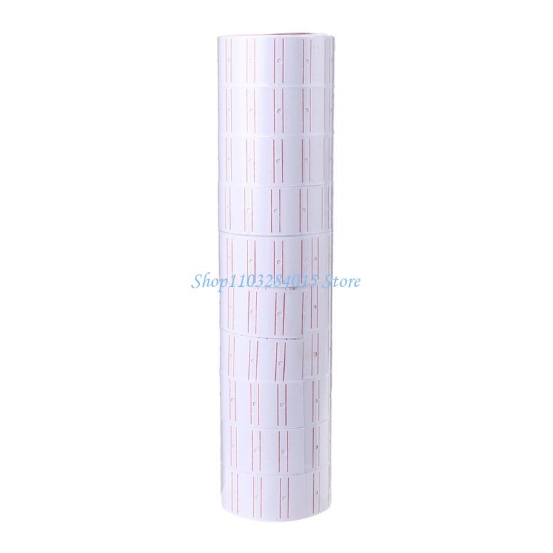 R6FF 10 Rolls Single Price Labels for Mx-5500 Labeller Labels Tape Roll Set
