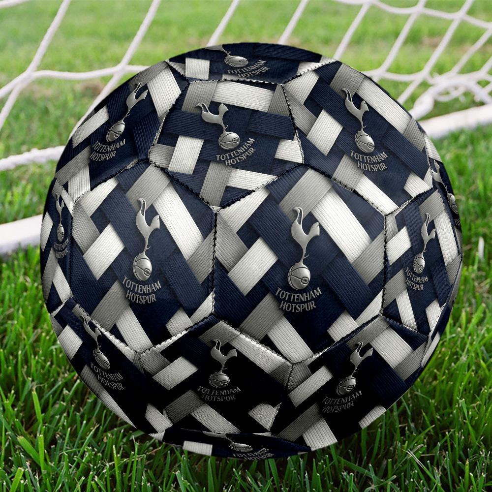 SpursSoccer Ball Colorful All Ages Machine Stitched PVC Competition Ready Durable High-Bounce