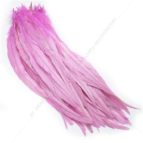 100 Stück 25-45 cm Naturgefärbte Hahnenfedern Karneval Hühnerfeder Federbusch Für DIY Handwerk/Kleid/ Partydekoration