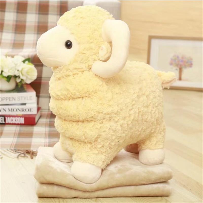 Creative Cartoon Colorful Lamb Doll Plush Toy For A Little Friend'S Birthday Gift To Soothe The Doll Doll