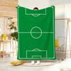 Art Vintage Football Formation Graphic Throw Lightweight Flannel Blanket Soft Skin-friendly for Summer Cooling