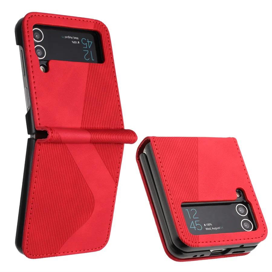 Luxury Case For Samsung Z Flip 4 5 6 Flip3 5G Leather Armor Back Cover For Samsung Galaxy Z Flip 7 FE Case Z Flip 3 5 6 7 Funda