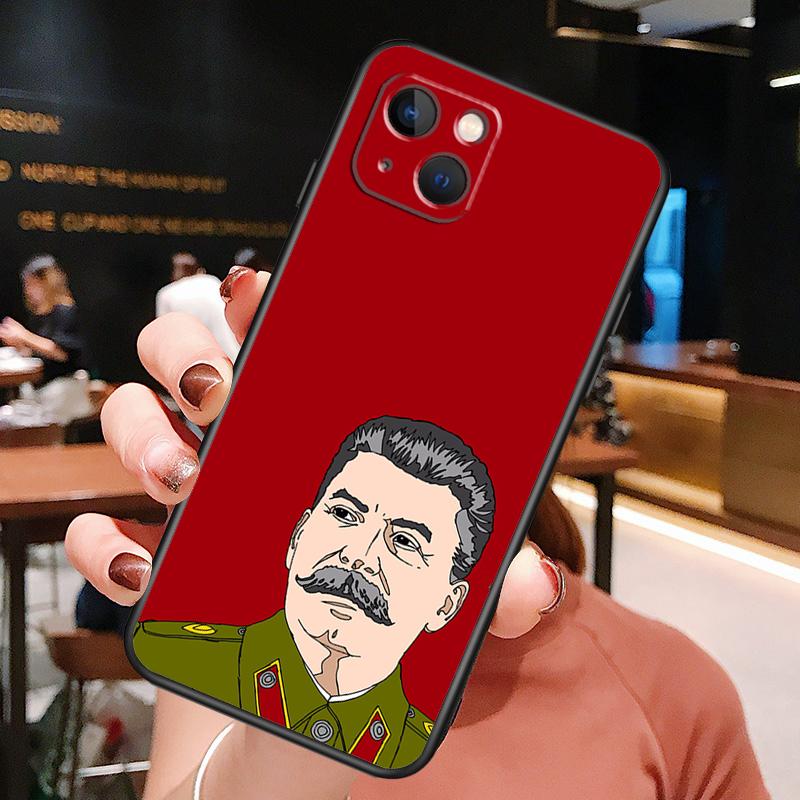 Stalin Soviet Phone Case For iPhone 16 Pro Max 15 13 12 11 14 Pro Max Plus 12 13 Mini XR 16e Funda Cover