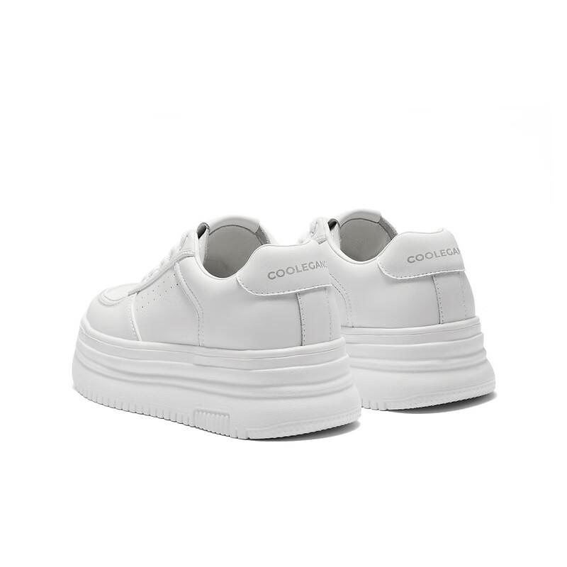 Belle Women's White Platform Casual Sneakers B2597BM5