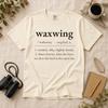 Waxwing Definition Shirt, Bird Watching Gift for Birders, Funny Waxwing Lover Tee, Comfort Colors 1717