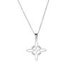 Collar Doble Amuleto Protección Nudo de Bruja Pentagrama Tetragrammaton Acero Inoxidable Joyería de Protección Venta al por Mayor