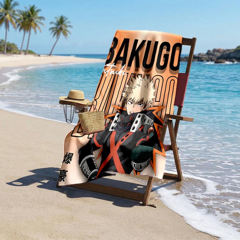 Bakugou Fashion Beach Towel: Ideal for Summer Adventures Soft, absorbent and quick drying suitable for swimming and bathing