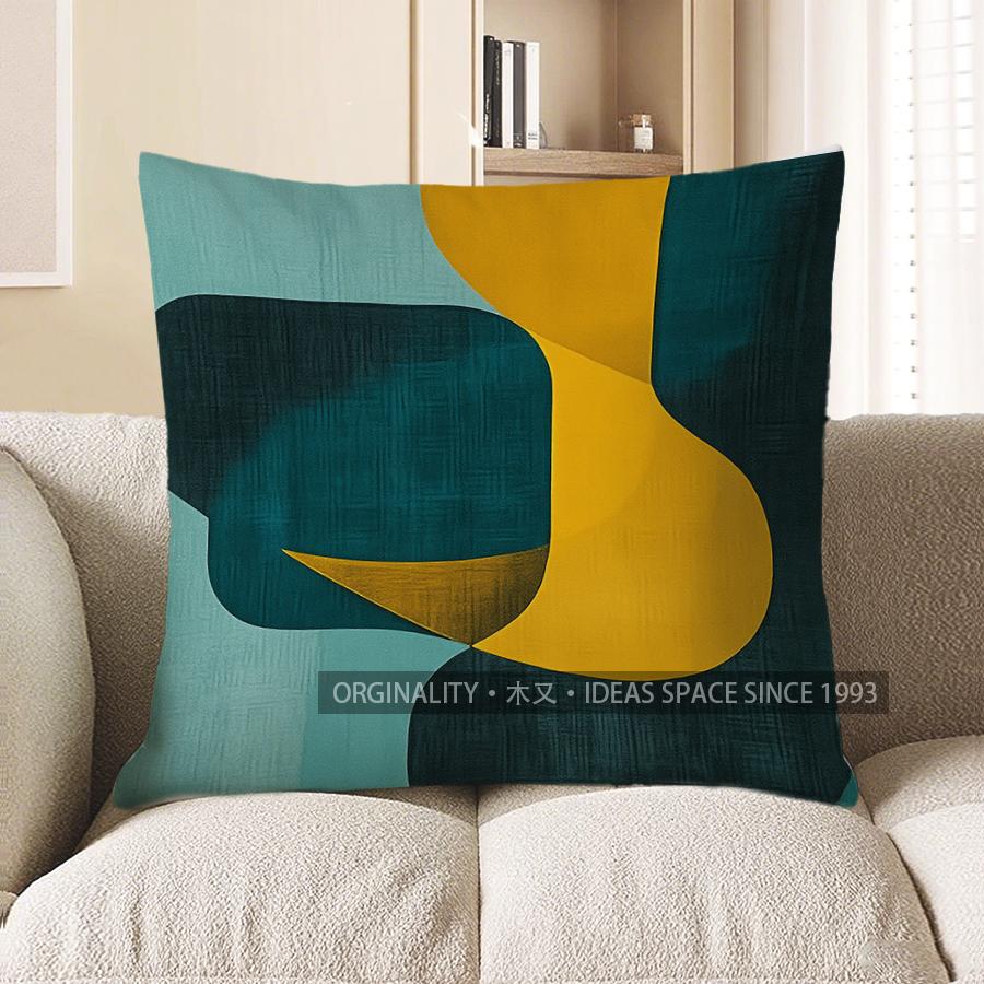 Home Decor Abstract Geometric Pattern Decorative Pillow Cover Pattern Cushion Cover Suitable For Sofa Bedroom Car Pillow Cover