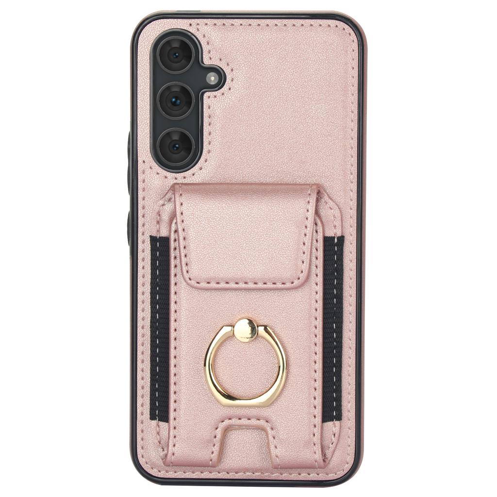 For Samsung Galaxy A54 5G Case Anit-Fall Kickstand Leather + TPU Phone Cover