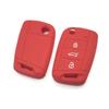 3 Button Flip Key Silicone Cover Fit for VW GOLF 7 MK7 SKODA SEAT 2014 2015 2016 FOB HULL OCTAVIA COMBI LEON IBIZA CUPTRA Case