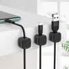 6-18PCS Magnetic Charging Cable Holder Desk Organizer Cord Wrap No Drill Cable Clips Cable Management for Home Office