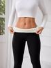Padded and Thickened Light Plate Lamb Wool Bottoms Female Fall and Winter High Waisted Leggings Warm Pants Yoga Pants