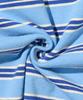 TAILOR STUDIO Classic Striped Short Sleeve T-Shirt (Blue)