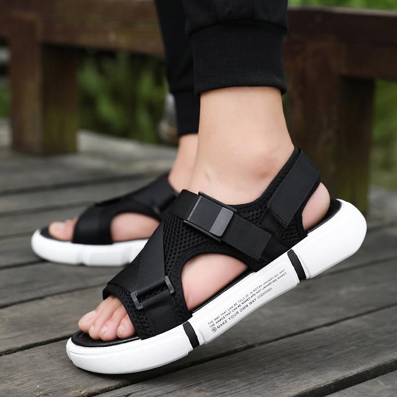 Outdoor Breathable Comfort Slip On Plus Size Open Shoes Casual Men Sandals Summer Shoes Sandal Mens PVC Sandalias